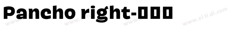 Pancho right字体转换